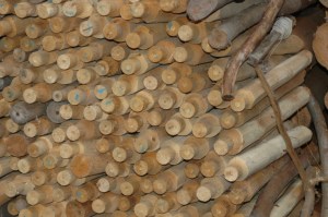 German peeled spindles