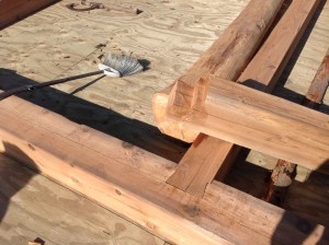 Western Red Cedar dovetail notched base frame